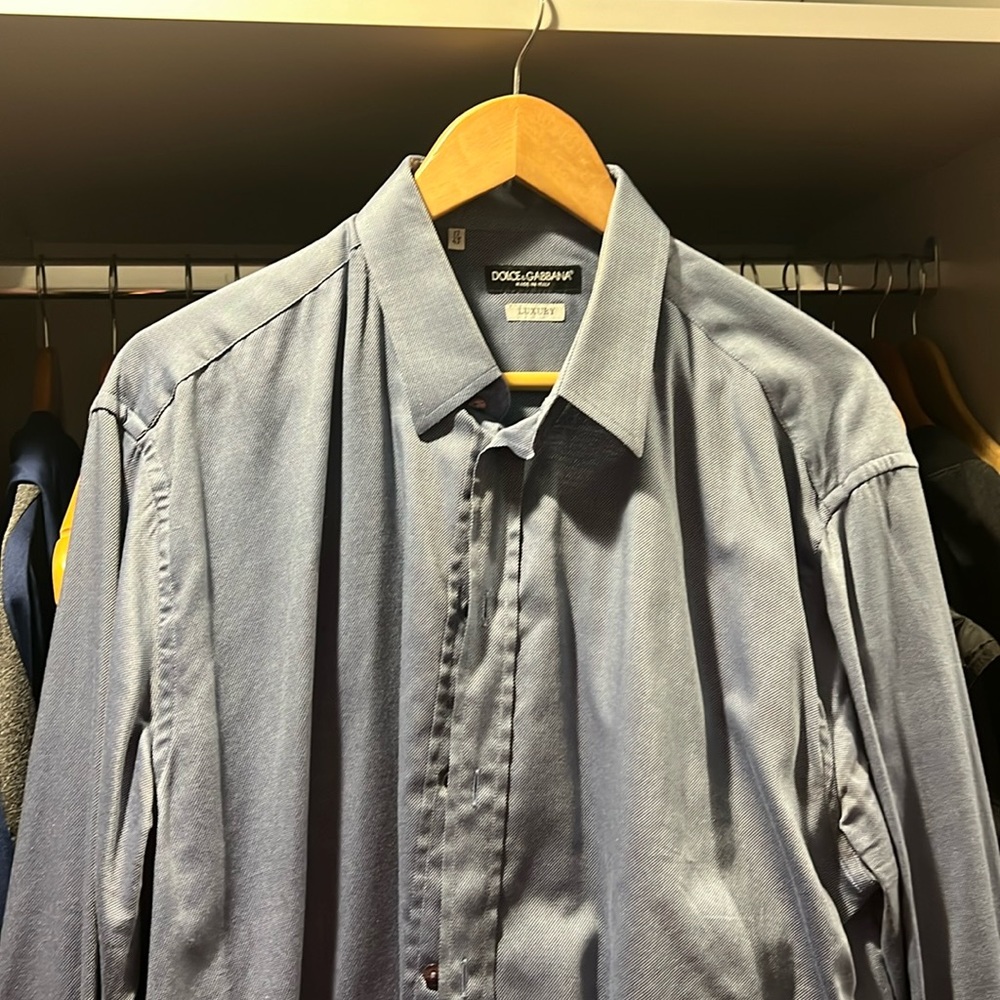 Dolce and gabbana men’s dress shirt size 17
